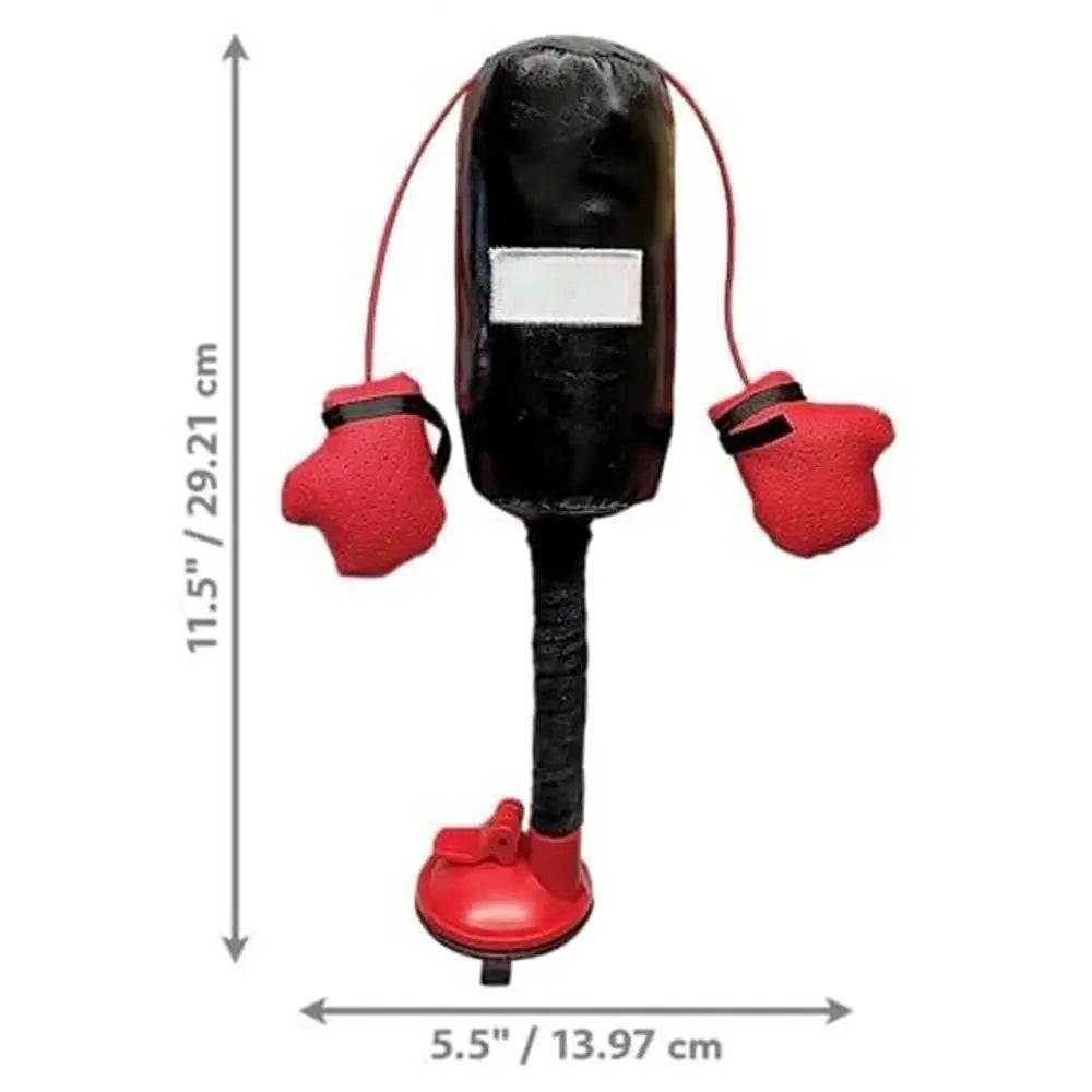 Cat Punching Bag Toy - Fun Indoor Boxing Set for Bored Cats with Boxing Gloves!