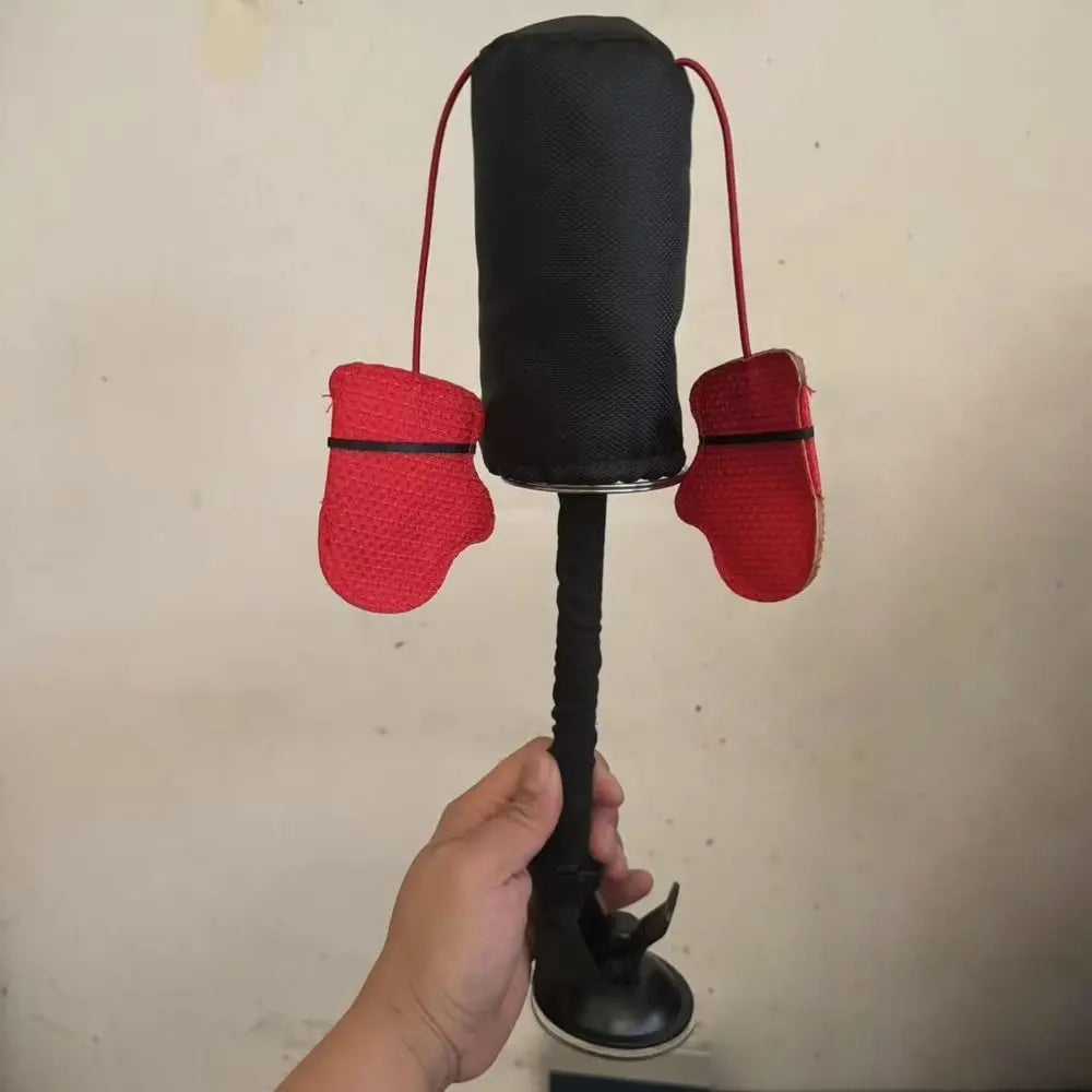 Cat Punching Bag Toy - Fun Indoor Boxing Set for Bored Cats with Boxing Gloves!
